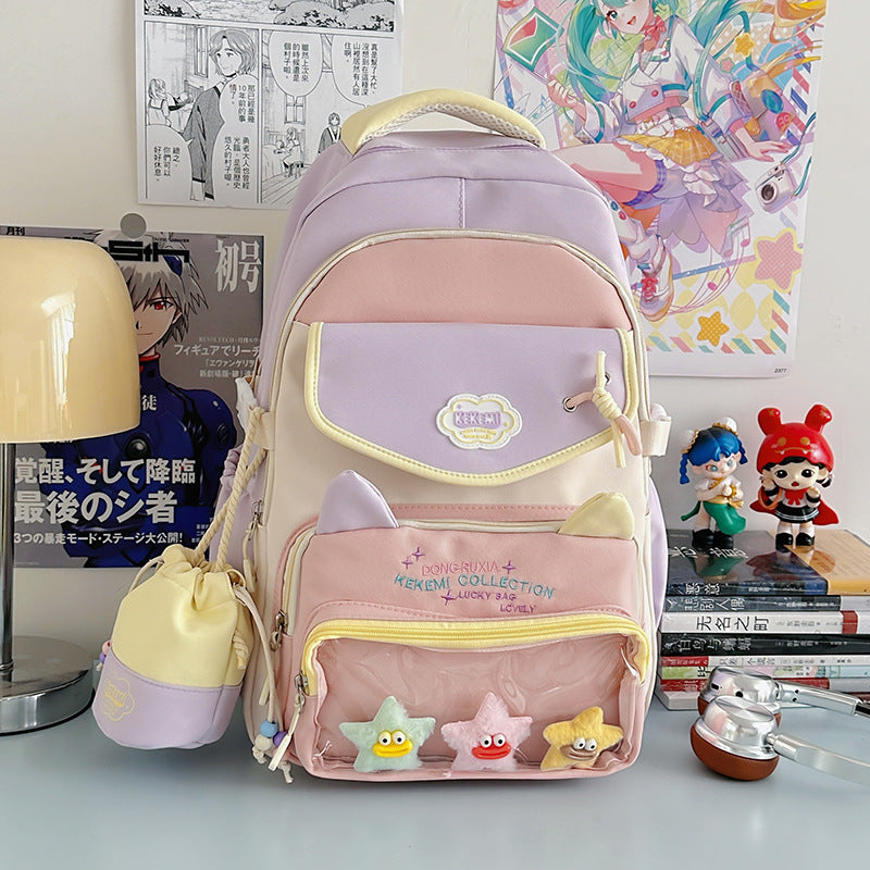 Süßer katzenohriger Schultasche