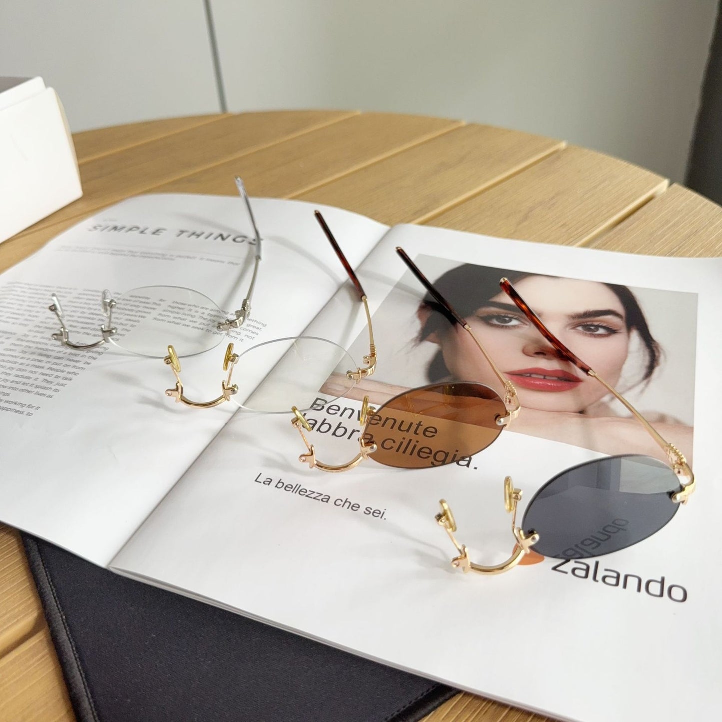 Moderne Runde Rahmen Brille Brehn