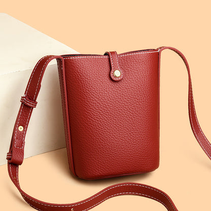 Kompakte Leder Crossbody Tasche