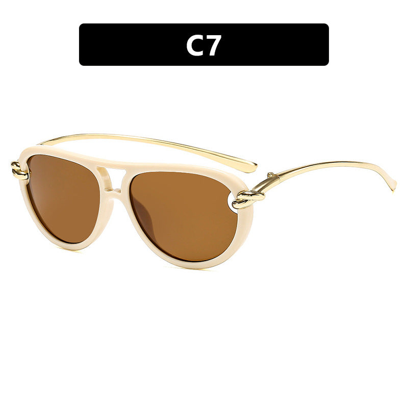 Damen Retro-Sonnenbrille mit elegantem Rahmen und polarisierten Gläsern Brehn