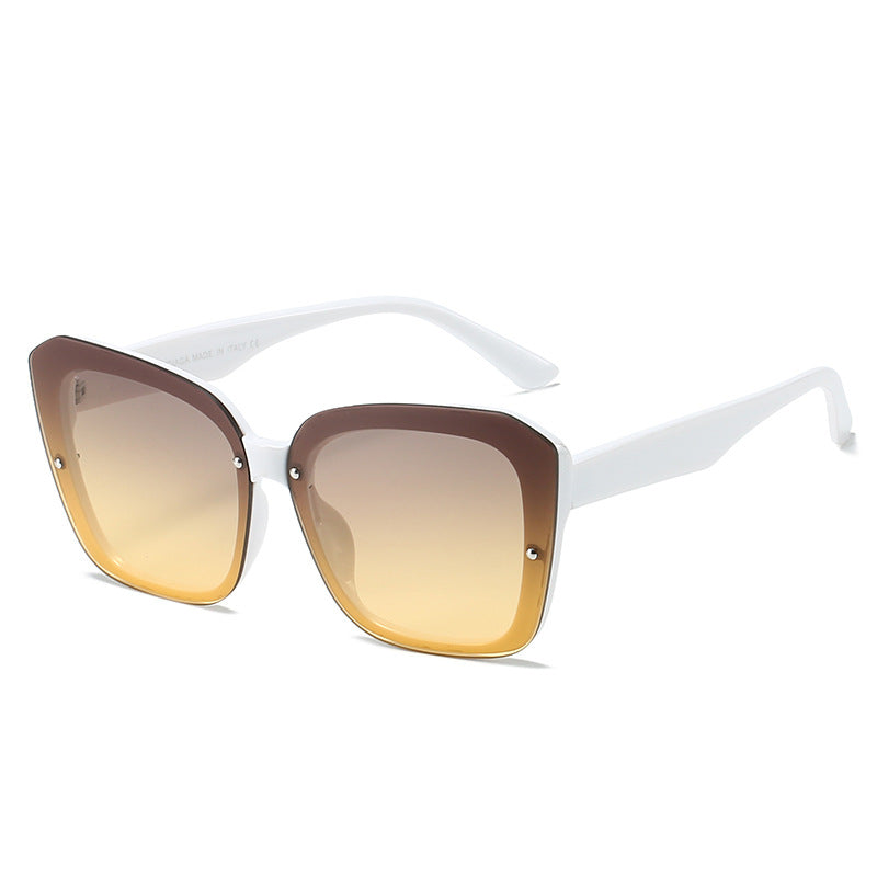 Damen oversized quadratische Sonnenbrille mit anspruchsvollem Rahmen Brehn