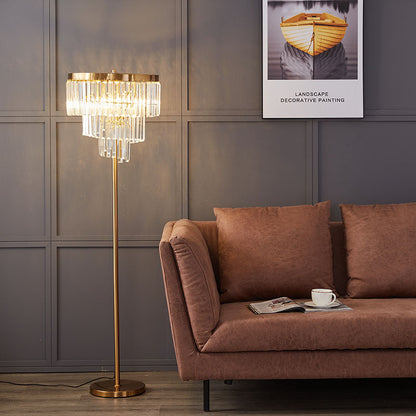 Kristall-Kronleuchter Stehlampe