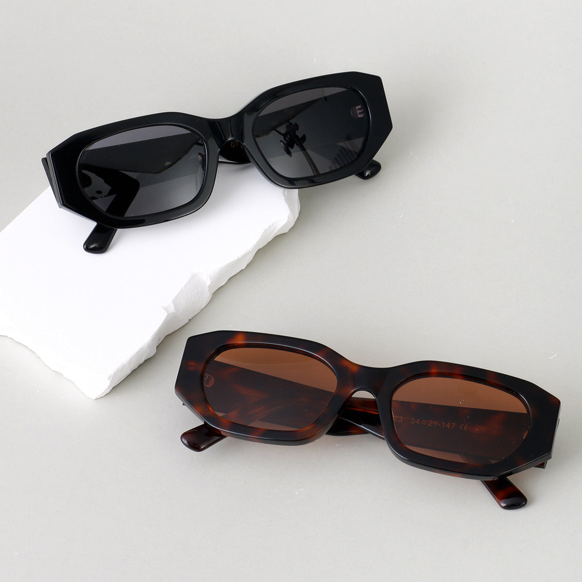 Damen modische Sonnenbrille im stilvollen, oversized Design Brehn