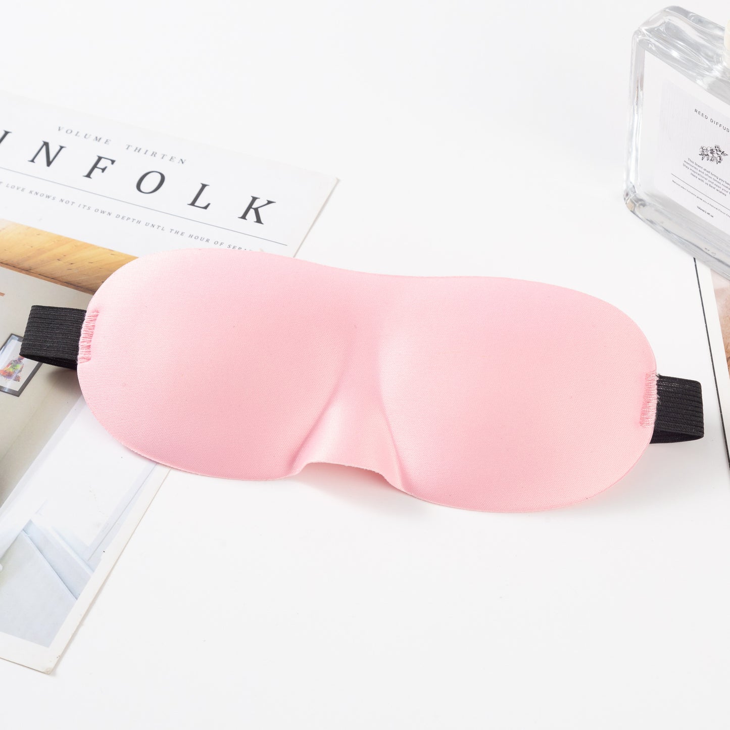 Unisex nan anatomisch geformte Schlafmaske mit geformten Augenmulden, leichtem Schaumkern und elastischem Komfortband Brehn