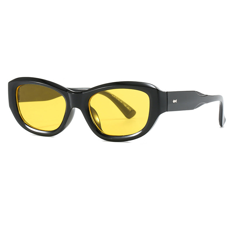 Damen modische Cat-Eye Sonnenbrille mit flexiblem Rahmen und UV-Schutz Brehn