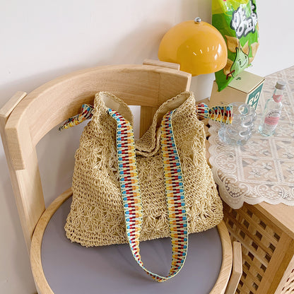 Handgefertigte Strohtasche