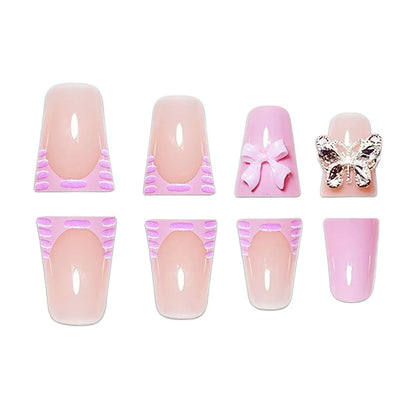 3D Floral Press-On Nagelkunst Set Brehn