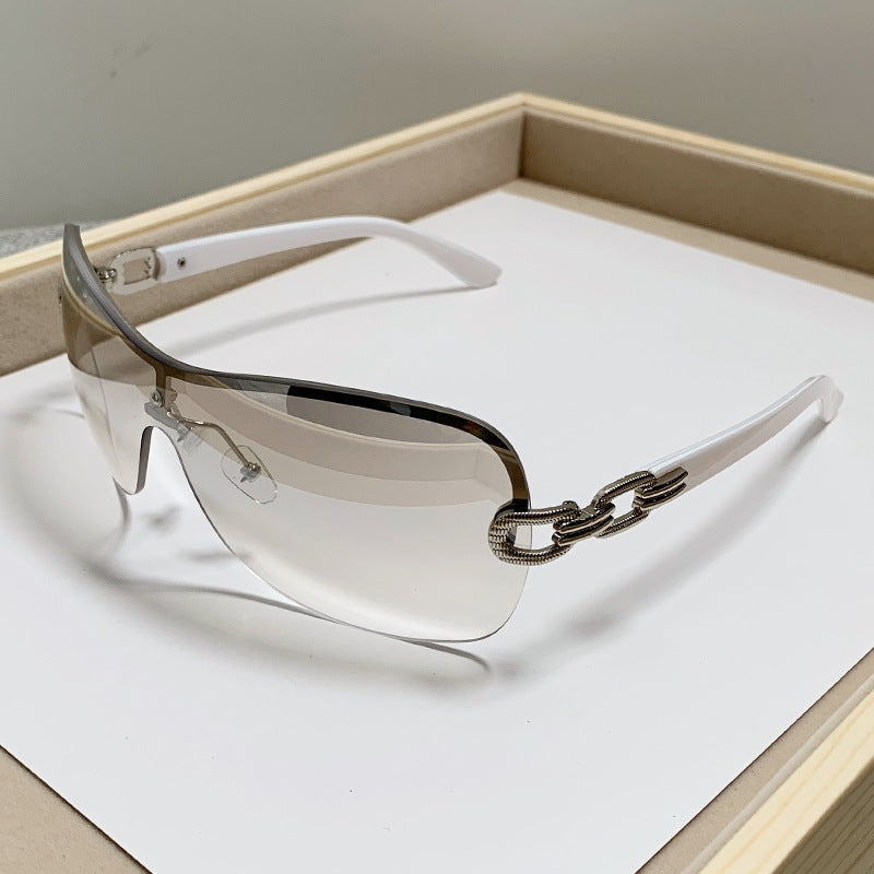 Unisex Chic Shield Sonnenbrille Brehn