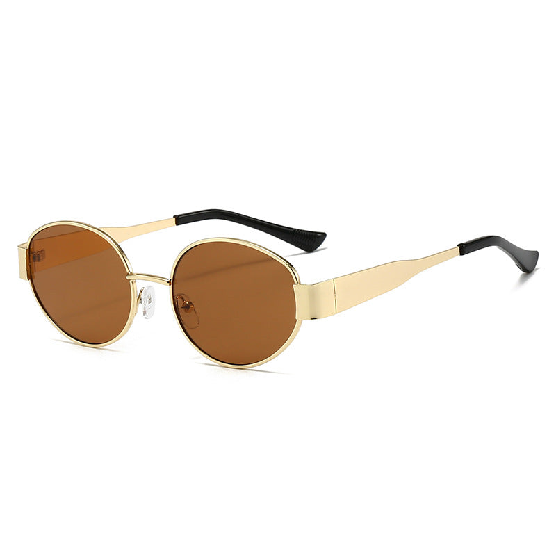 Damen Vintage Sonnenbrille im ovalen Design Brehn