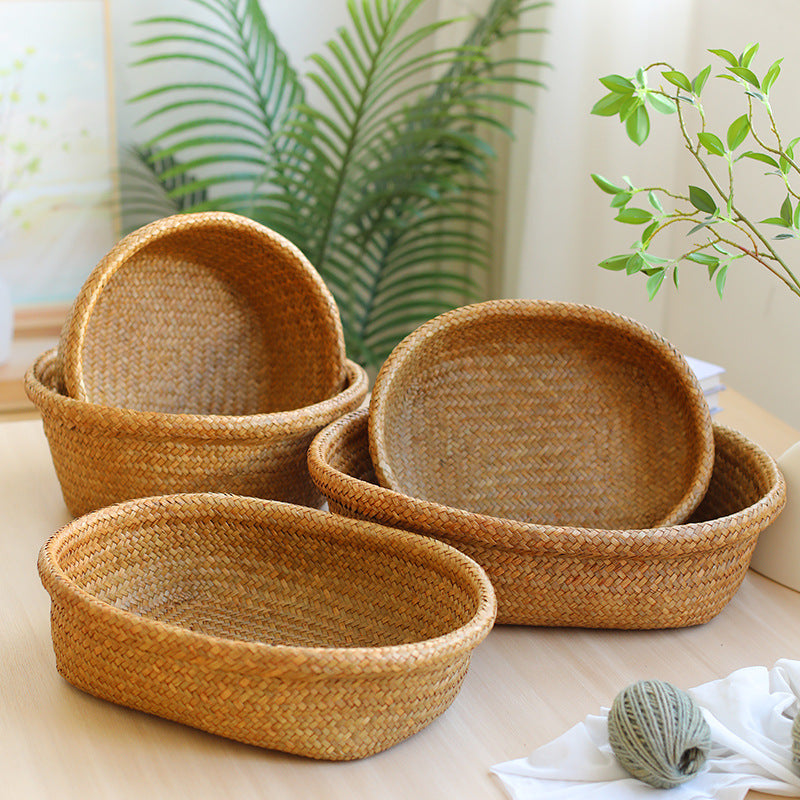Naturally Woven Serving Basket Brehn