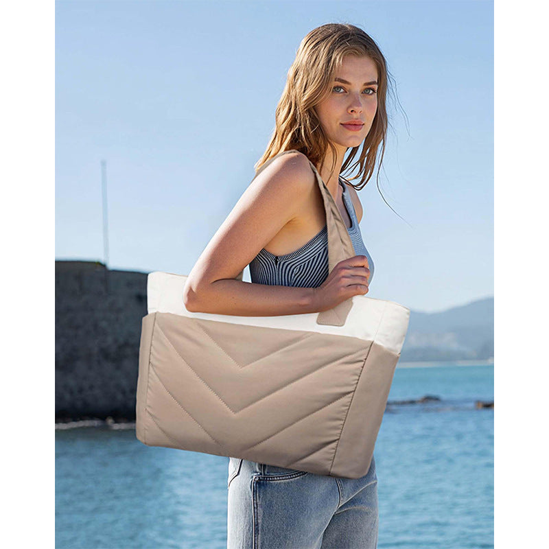 Multifunktionale Alltags-Tasche mit Abnehmbarer Kosmetiktasche Brehn