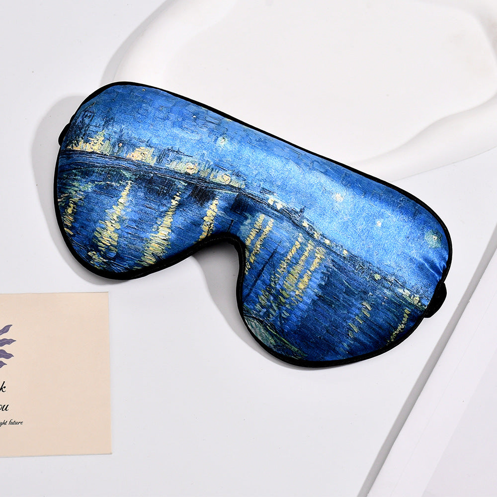 Unisex nan weiche ergonomische Schlafmaske mit konturierter Augenpartie und verstellbarem Elastikband Brehn