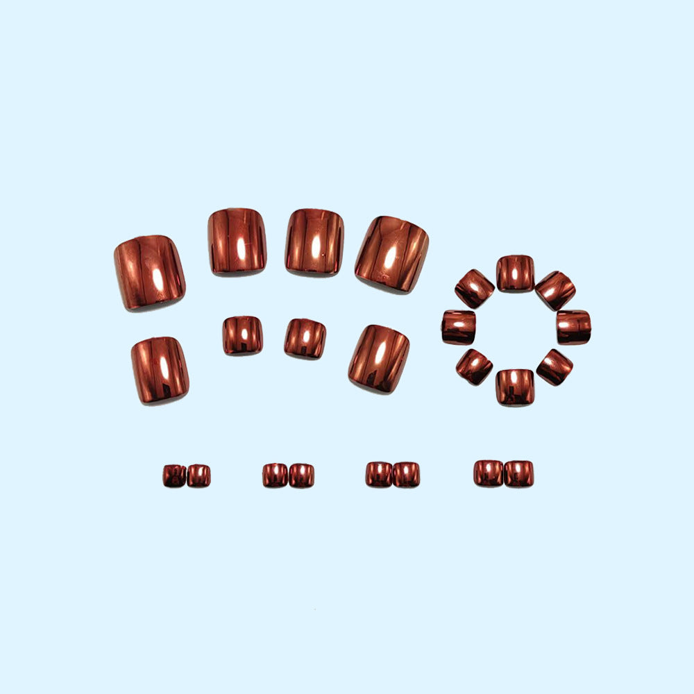 Fußnagelkunst-Design mit Hochglänzendem Effekt Brehn