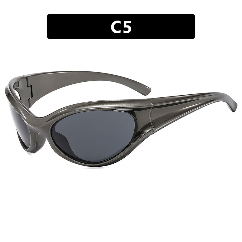 Damen sportliche Sonnenbrille mit aerodynamischem Design Brehn