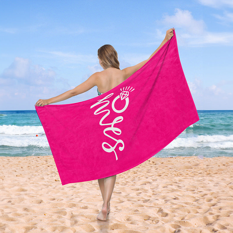 Strandtuch mit kreativem Herzdesign Brehn