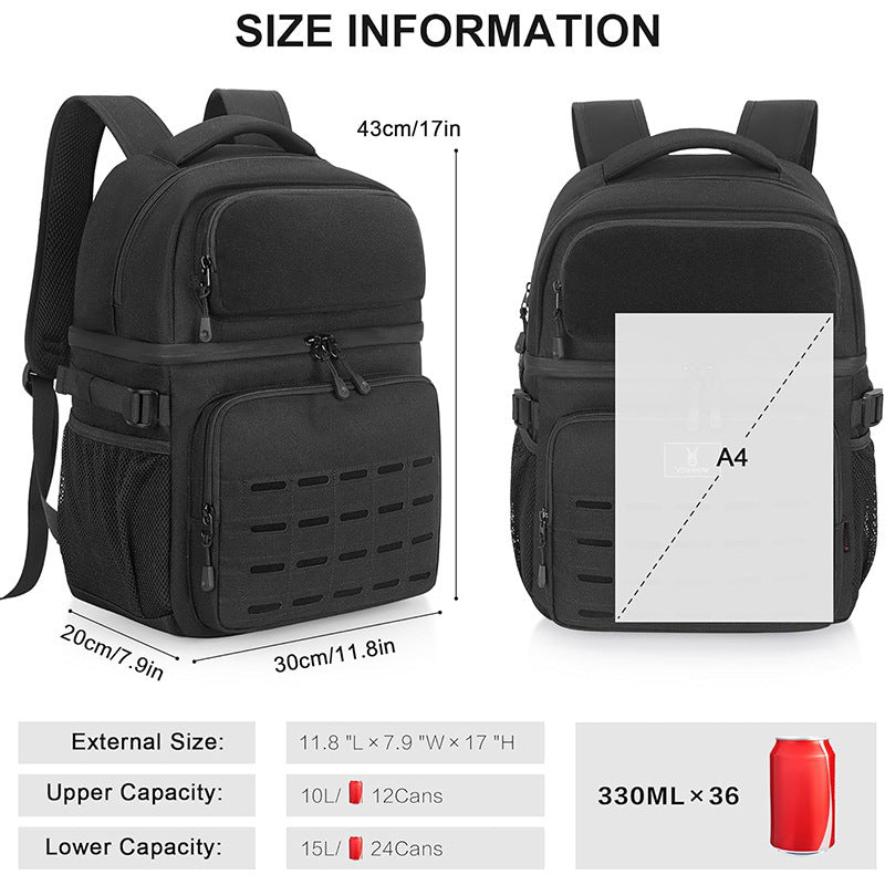 Multifunktionale Outdoor-Rucksack mit Isolierter Getränkehalterung Brehn