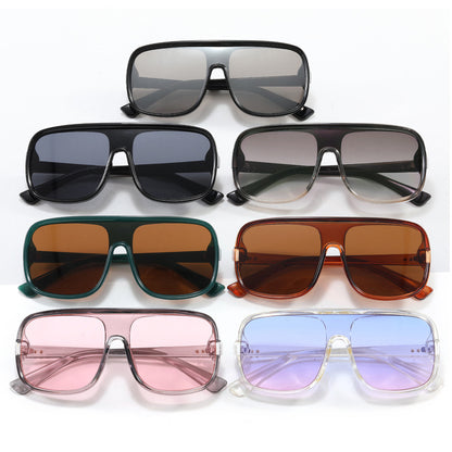 Damen modische Oversized-Sonnenbrille im futuristischen Design Brehn