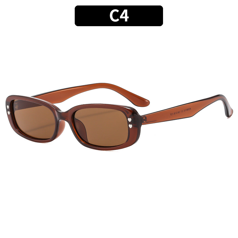 Klassischer Stil Vintage-inspirierte quadratische Rahmen-Sonnenbrille