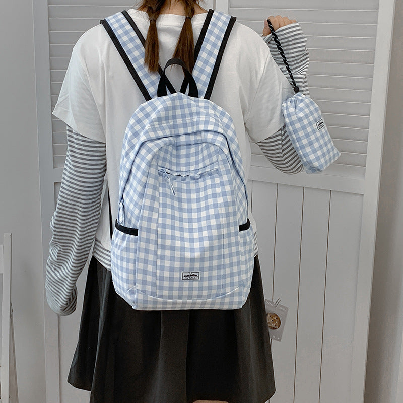 Stylische Karierte Rucksack Brehn