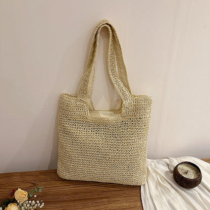 Handgefertigte natürliche Strohtasche
