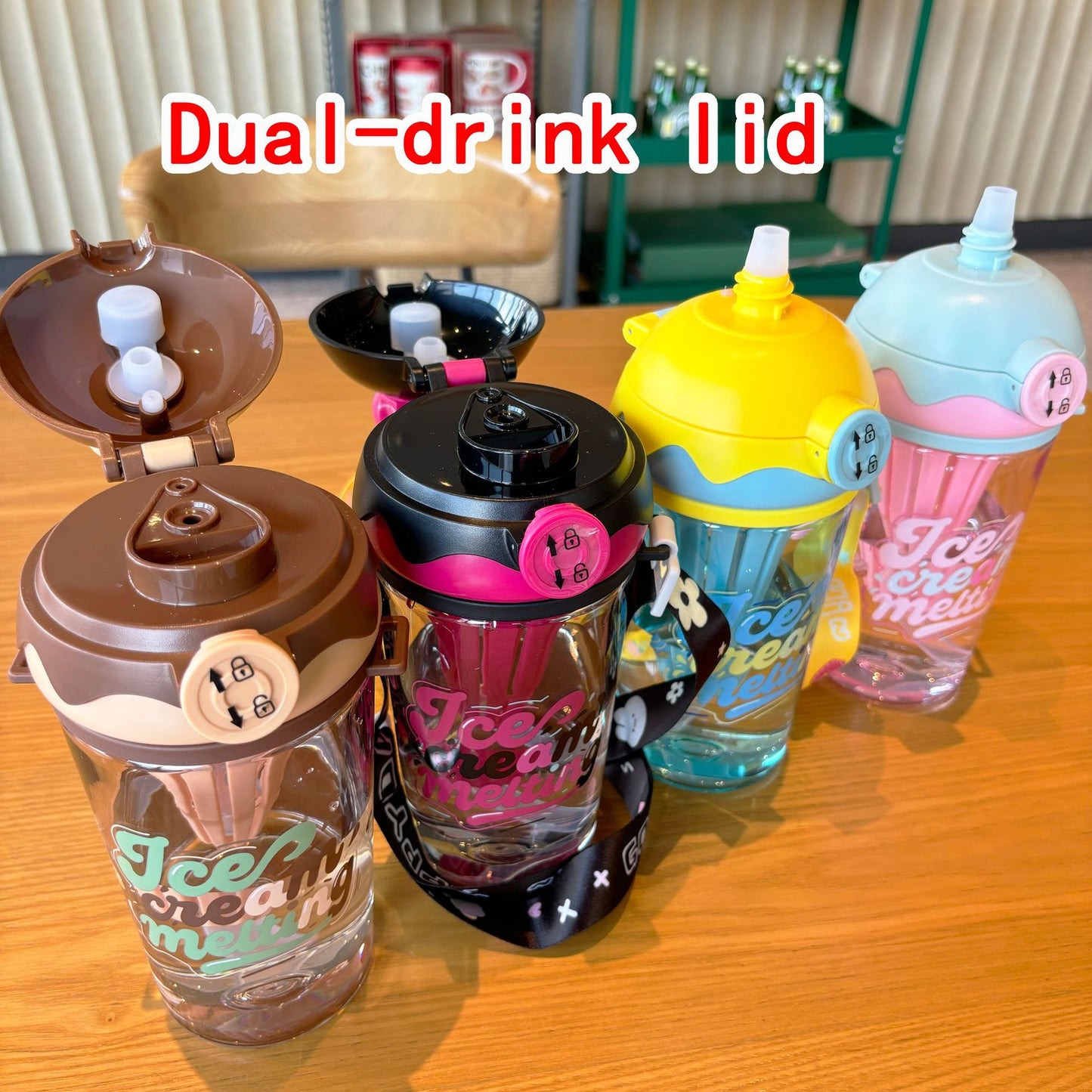 Damen Kreative Trinkbecher mit Spritzschutz Brehn