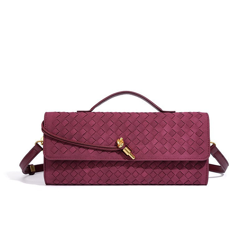 Geflochtene Leder-Clutch Brehn