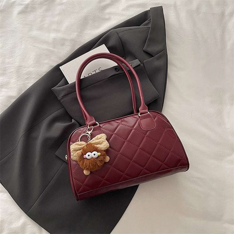 Gepolsterte Kunstleder-Handtasche Brehn