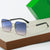 Damen modische Sonnenbrille im quadratischen Design mit gradienten Gläsern Brehn