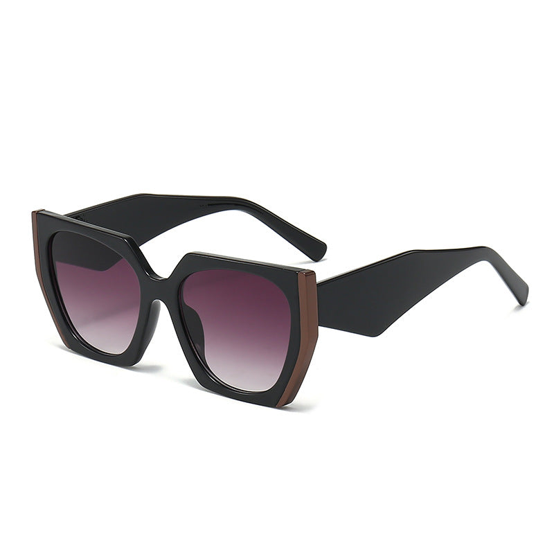 Damen Oversized Sonnenbrille mit markantem eckigem Design Brehn