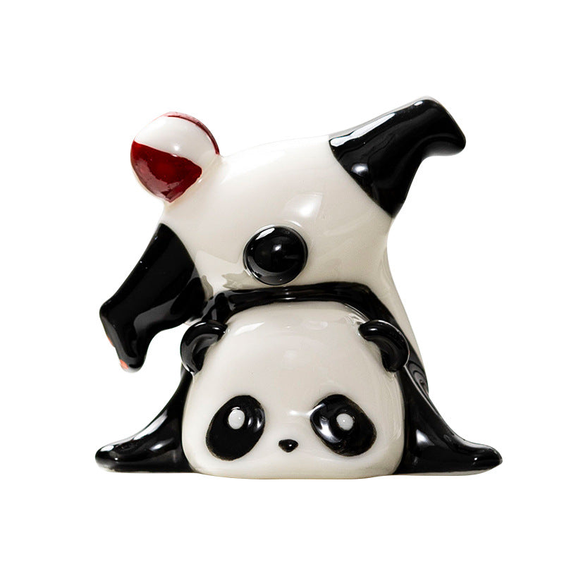 Niedlicher Panda Dekorationsfigur Brehn