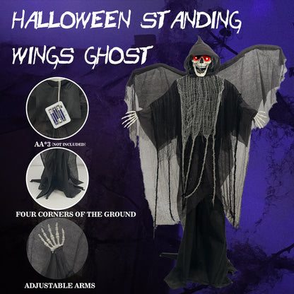 Spooky animierte Sensenmann-Dekoration Brehn