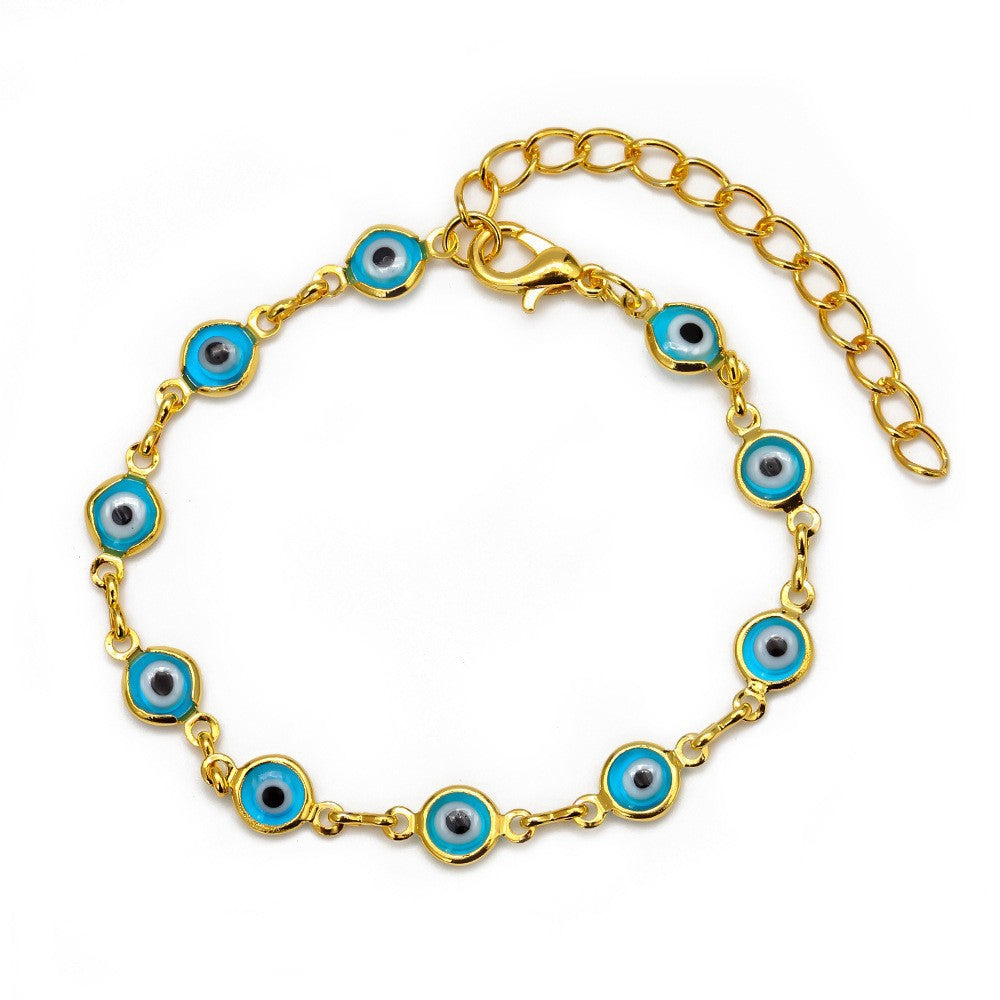 Dekorativer böser Blick Charme Armband Brehn