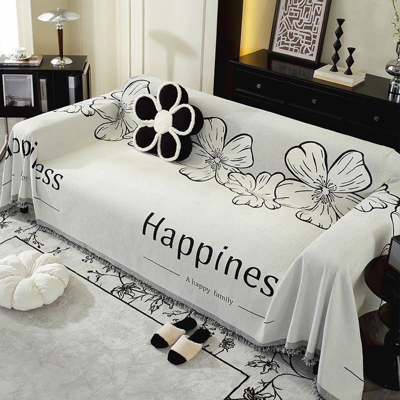 Abstraktes Design Wolldecke