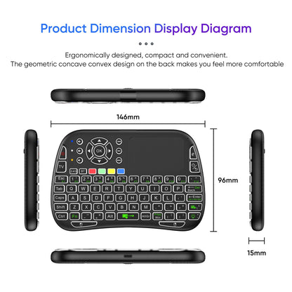 Wireless Mini-Tastatur mit Touchpad Brehn