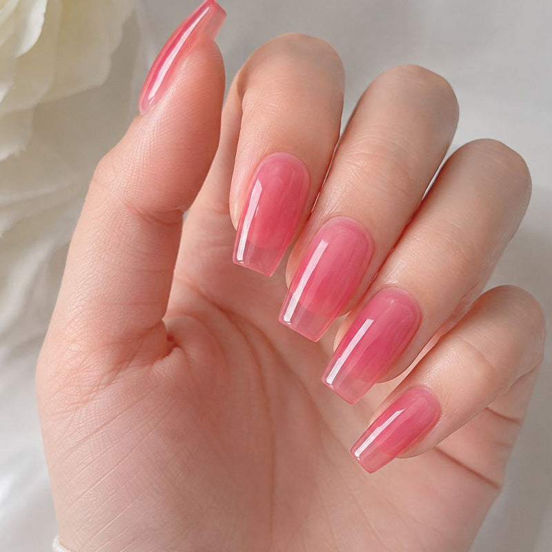 Elegante quadratische Gel-Nagelverstärkungen Brehn