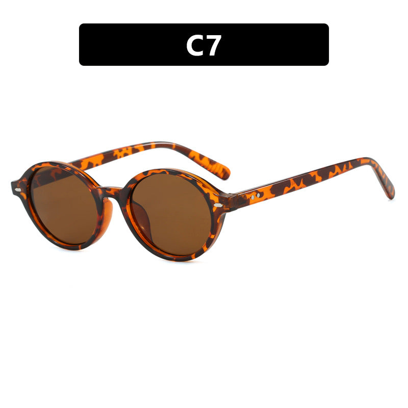 Damen runde Sonnenbrille mit modernem Design und polarisierten Gläsern Brehn