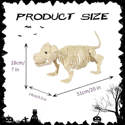 Dekorative Skelett-Hund-Figur Brehn