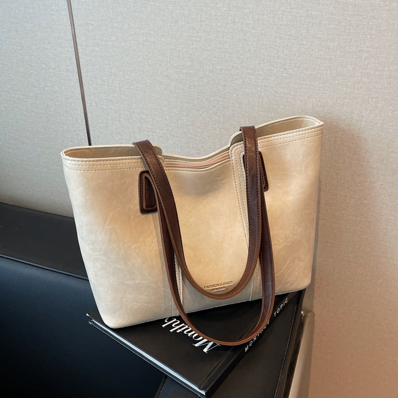 Klassische Leder Tragetasche Brehn