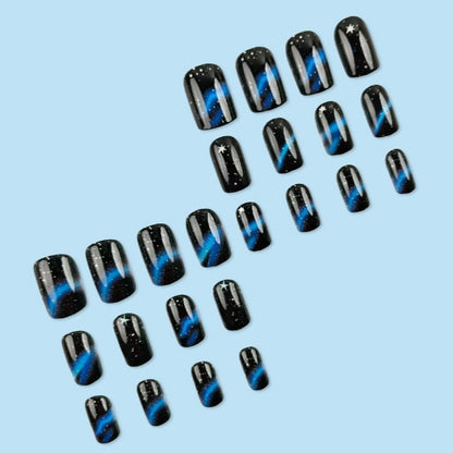 Galaxy-Themed Nail Art Set Brehn