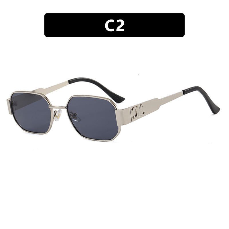 Damen geometrische Sonnenbrille im modernen Design mit polarisierenden Gläsern Brehn