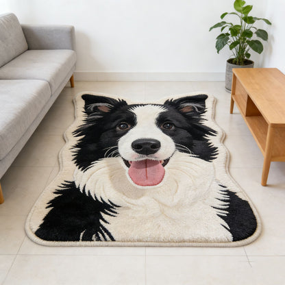 Niedlicher Corgi-förmiger Teppich