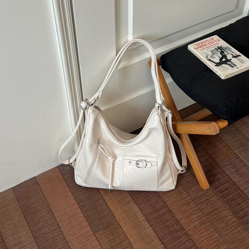Vintage-inspirierte weiche Leder Hobo-Tasche