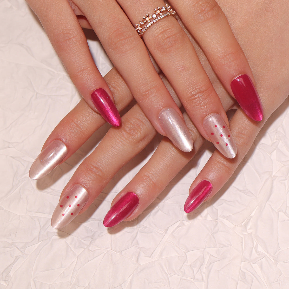 Stilvolles Stiletto Press-On Nail Set Brehn