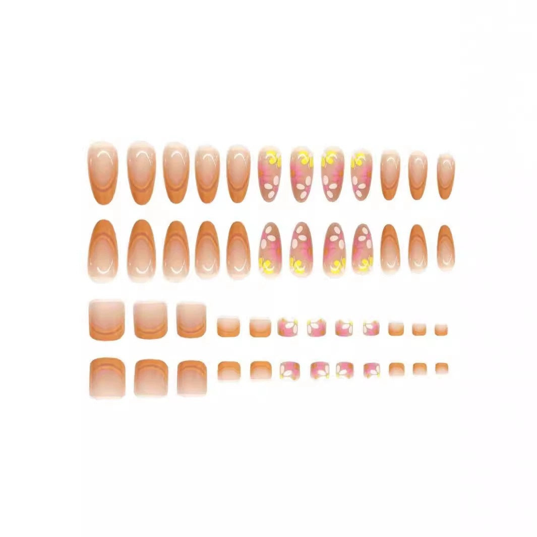 Künstlerische Florale Nagelkunst Brehn