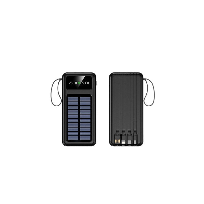 Solar Powerbank mit Hochleistungs-Ladetechnologie und Digitaler Ladestandsanzeige Brehn