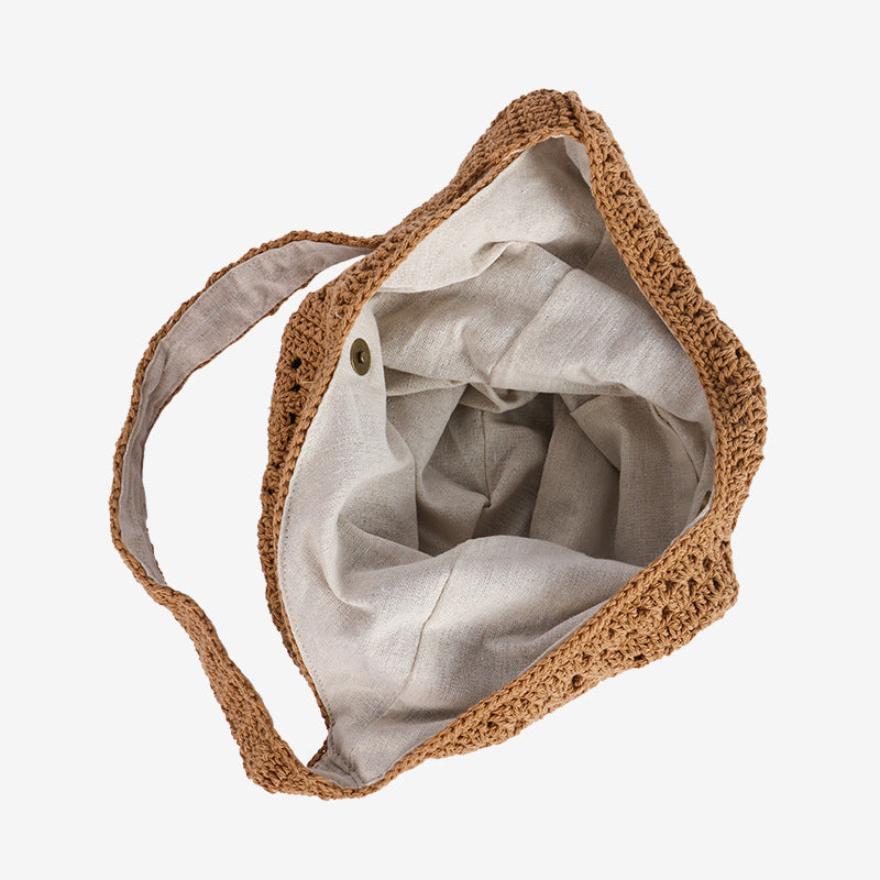 Damen Handgefertigte Makramee-Shopper-Tasche Brehn
