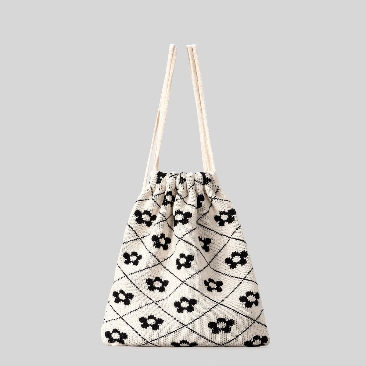 Leichte gestreifte Häkel-Tasche