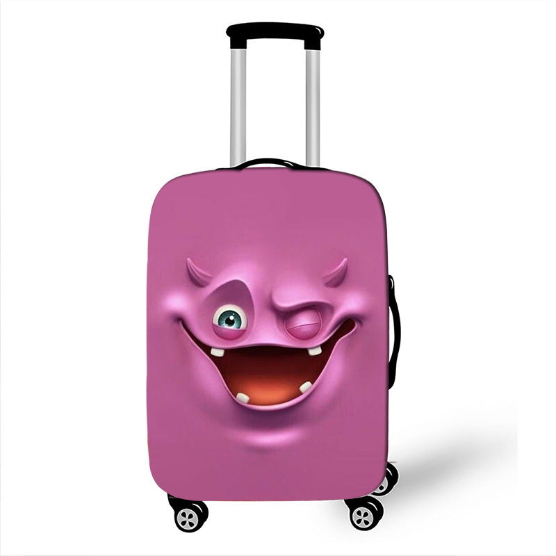 Unisex Hartschalenreisekoffer mit lustigem Cartoon-Gesicht Brehn