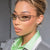 Damen futuristische Sonnenbrille mit elegantem Metallrahmen und hochtransparenten Gläsern Brehn