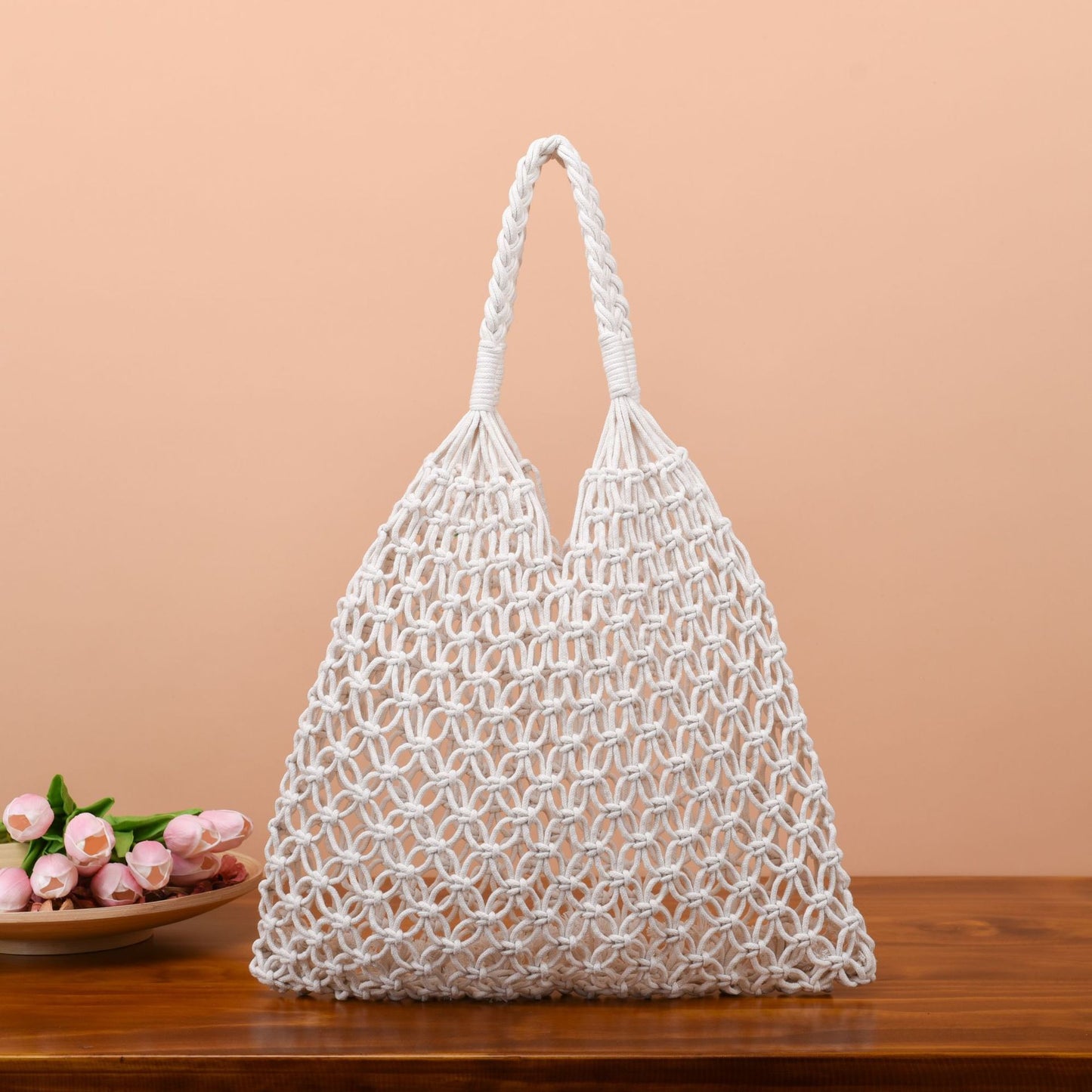 Handgefertigte Netz-Tasche Brehn